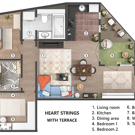 Heart Strings With Terrace 290 Mbps Old Town * Beograd